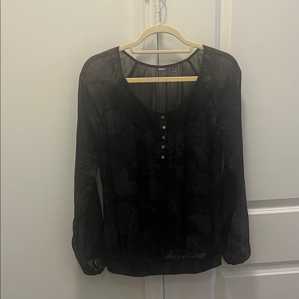 Mexx Black Lace Blouse